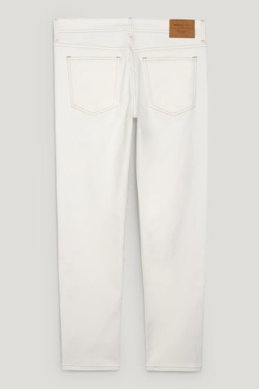 Hommes - Tapered jean - contient des fibres de chanvre - blanc crème