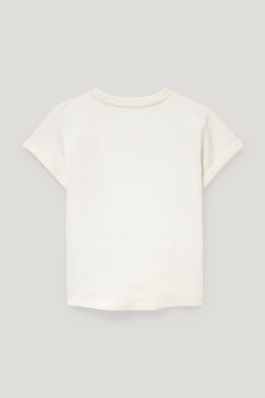 Toddler Girls - Kurzarmshirt - Glanz-Effekt - weiß