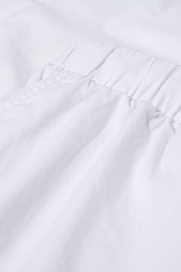 Femmes - Pantalon - mid waist - coupe fuselée - blanc