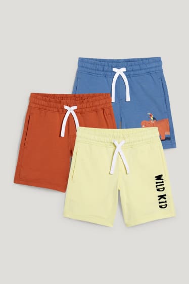 Toddler Boys - Set van 3 - shorts - lichtgeel