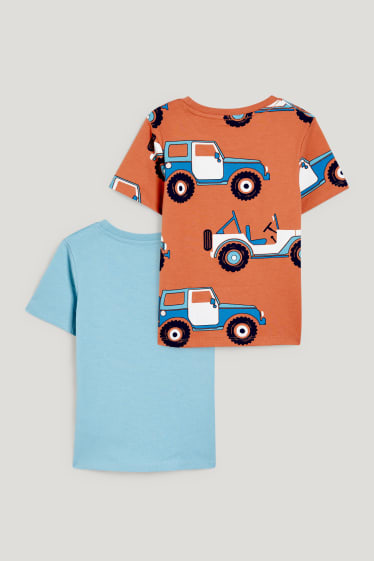 Exklusiv Online - Multipack 2er - Kurzarmshirt - blau