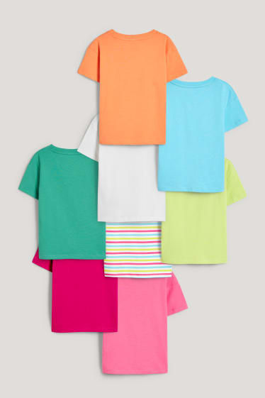Toddler Girls - Multipack 8er - Kurzarmshirt - pink