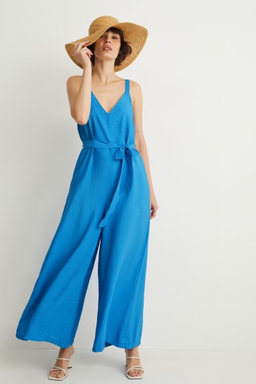 Dames - Jumpsuit - blauw