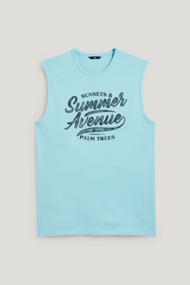 Hombre - Camiseta sin mangas - turquesa