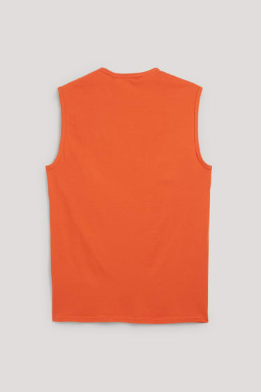 Heren - Tanktop - oranje