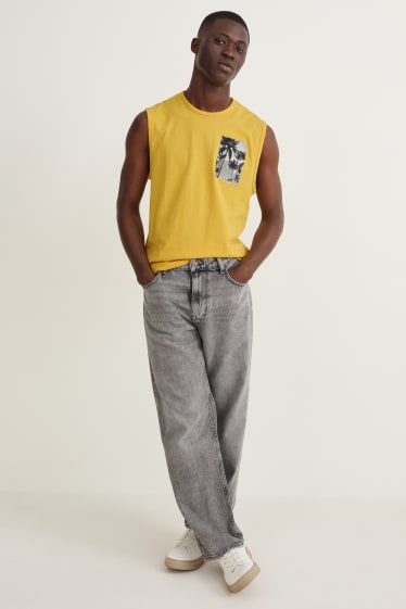 Hombre - Camiseta sin mangas - amarillo