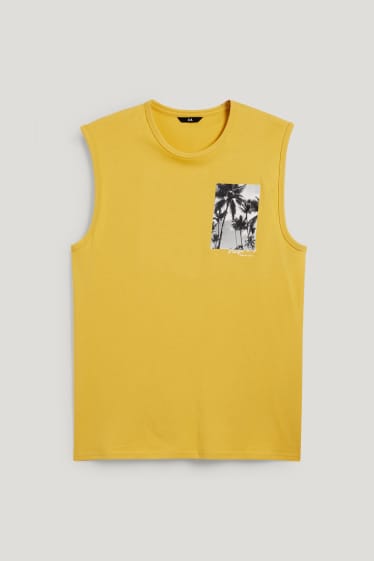 Hombre - Camiseta sin mangas - amarillo