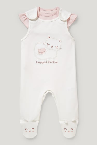 Baby Girls - Strampler-Set - 2 teilig - weiß