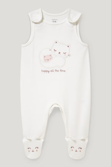 Baby Girls - Strampler-Set - 2 teilig - weiß