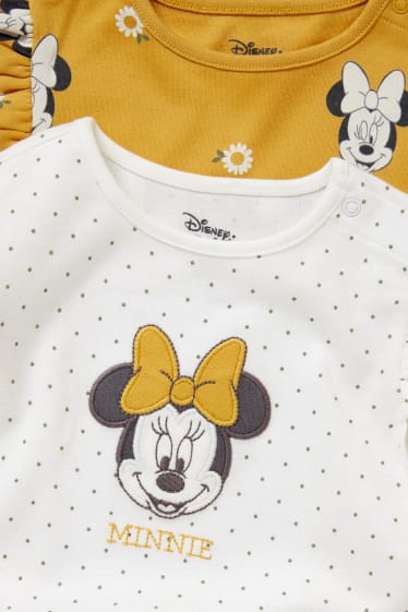 Online exclusive - Multipack of 2 - Minnie Mouse - baby sleepsuit - white / yellow