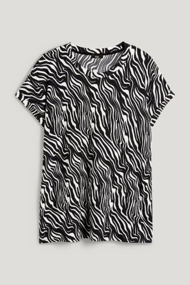 Femmes - T-shirt - noir / blanc