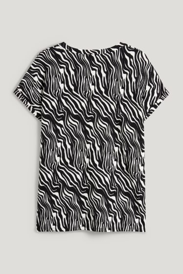 Femmes - T-shirt - noir / blanc