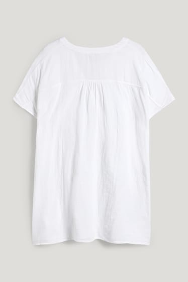 Damen - Bluse - weiß