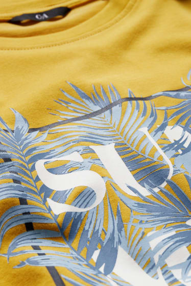 Hombre - Camiseta - amarillo