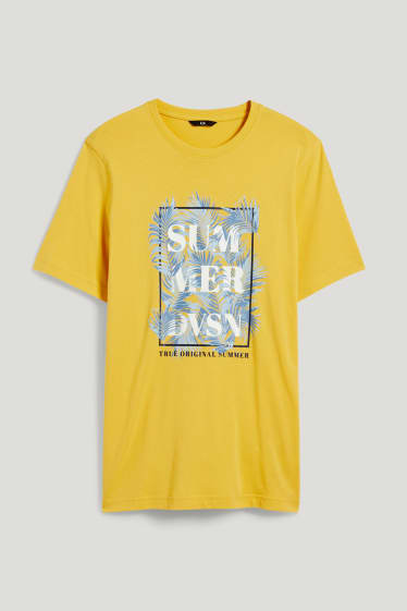 Hombre - Camiseta - amarillo