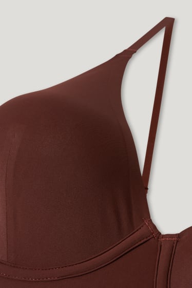 Femmes - Soutien-gorge avec armatures - LYCRA® - marron foncé
