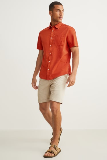 Herren - Hemd - Regular Fit - Kent - dunkelrot
