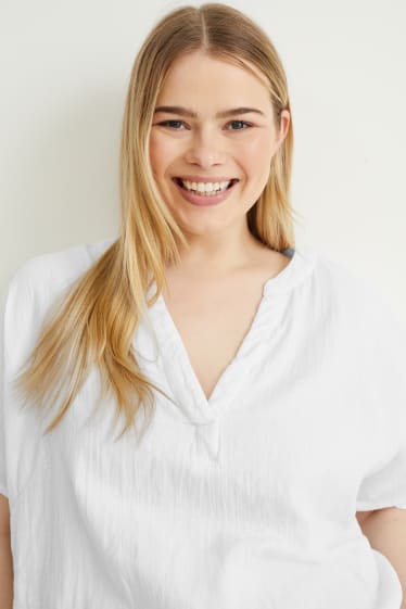 Damen - Bluse - weiß