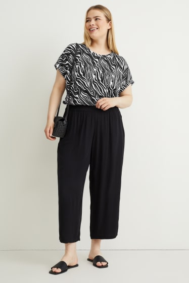 Femmes - T-shirt - noir / blanc