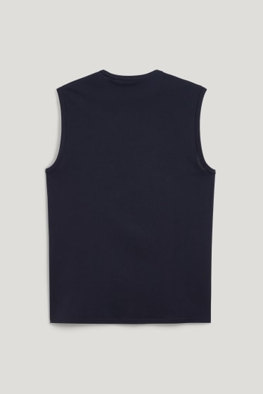 Heren - Tanktop - donkerblauw