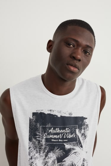 Hombre - Camiseta sin mangas - gris claro jaspeado