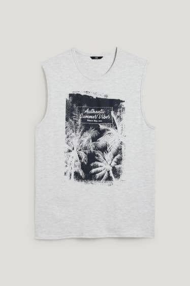 Hombre - Camiseta sin mangas - gris claro jaspeado