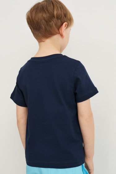 Toddler Boys - Multipack 3 buc. - tricou cu mânecă scurtă - albastru închis