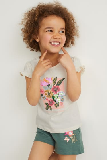 Toddler Girls - Kurzarmshirt - cremeweiß