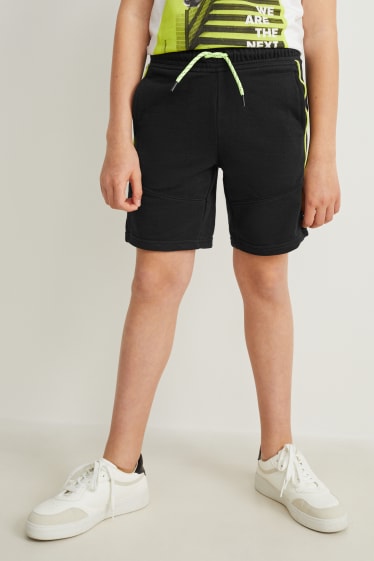 Reverskraag - Set van 3 - sweatshort - donkergrijs