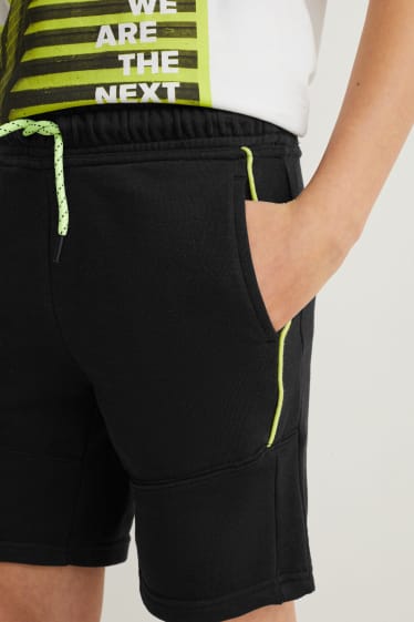 Reverskraag - Set van 3 - sweatshort - donkergrijs