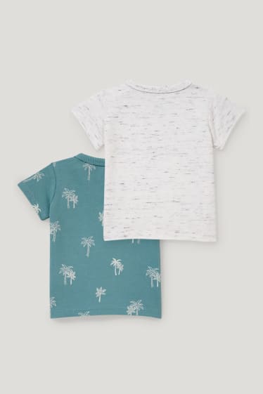 Baby Boys - Confezione da 2 - t-shirt neonati - grigio melange