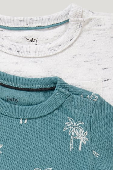 Baby Boys - Confezione da 2 - t-shirt neonati - grigio melange