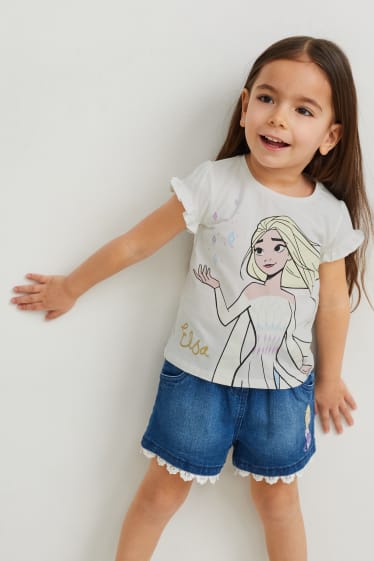 Toddler Girls - Confezione da 2 - Frozen - maglia a maniche corte - azzurro