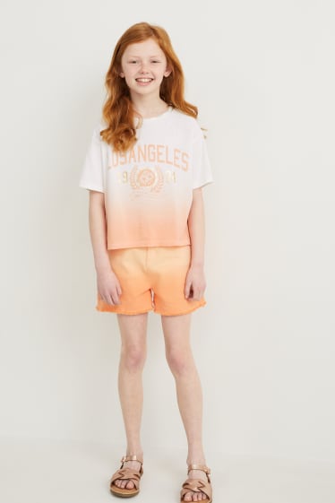 Kids Girls - Tricou cu mânecă scurtă - alb
