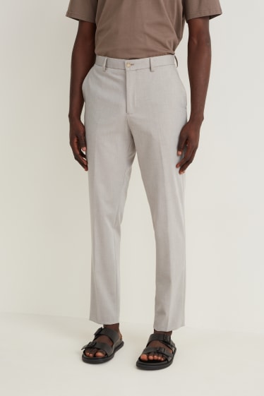 Uomo - Pantaloni coordinabili - slim fit - beige
