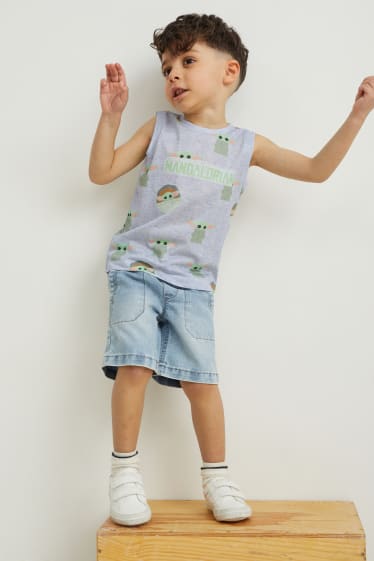 Toddler Boys - Star Wars: The Mandalorian - tanktop - licht grijs-mix