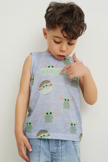 Toddler Boys - Star Wars: The Mandalorian - tanktop - licht grijs-mix