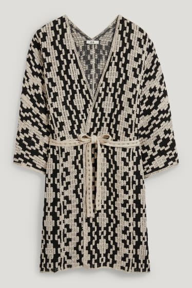 Mujer - Poncho de punto - beige claro