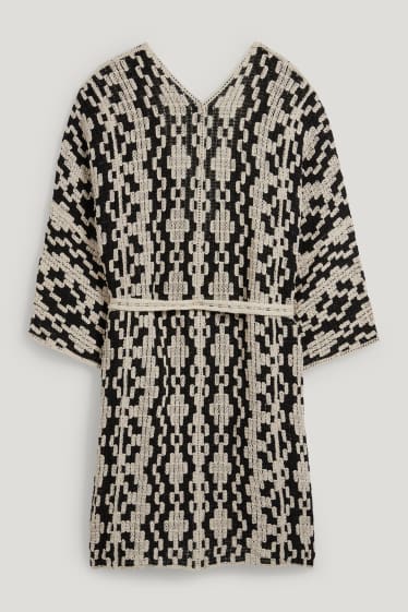 Mujer - Poncho de punto - beige claro