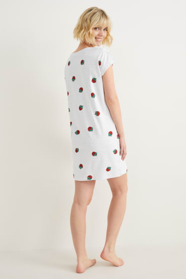 Women - Nightshirt - light gray-melange