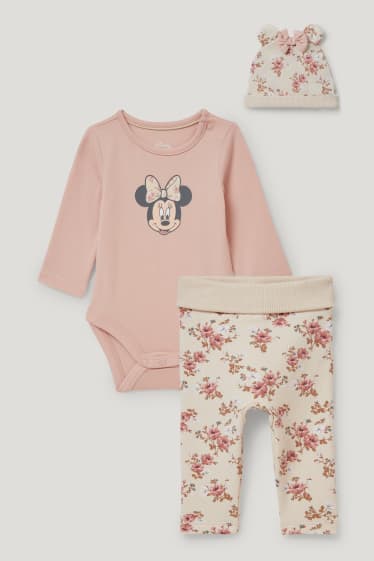 Baby Girls - Minnie - completo per neonate - 3 pezzi - chiarorosa