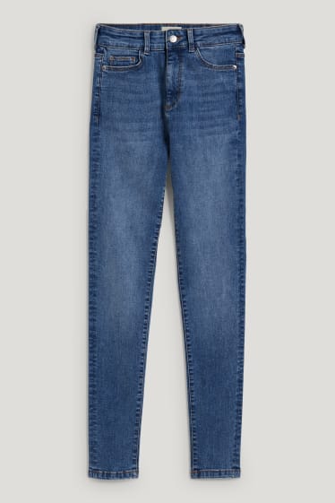 Damen - Skinny Jeans - High Waist - LYCRA® - jeans-blau