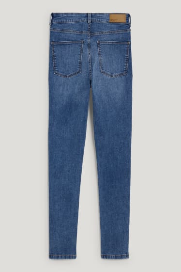 Femei - Skinny jeans - talie înaltă - LYCRA® - denim-albastru