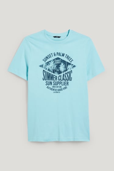 Hombre - Camiseta - turquesa