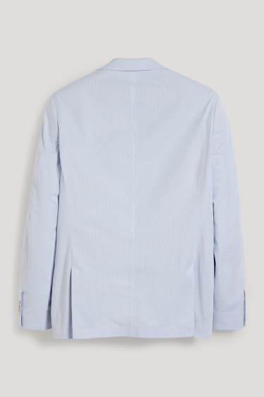 Bărbați - Sacou modular - slim fit - cu dungi - albastru deschis