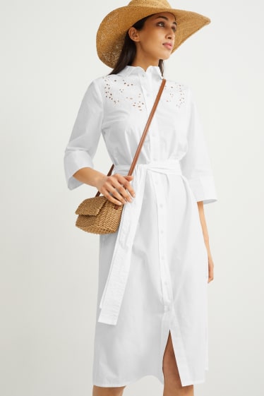 Dames - Blousejurk - wit