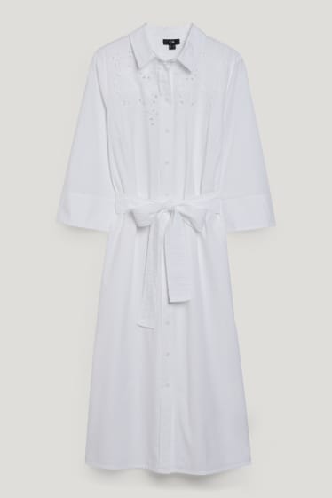 Mujer - Vestido camisero - blanco