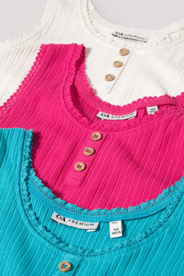 Toddler Girls - Multipack 3er - Singlet - türkis