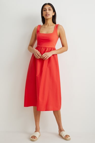 Kobiety - Sukienka Fit & Flare - czerwony