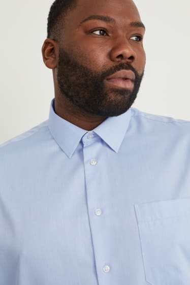 Hommes grandes tailles - Chemise - regular fit - col kent - facile à repasser - bleu clair